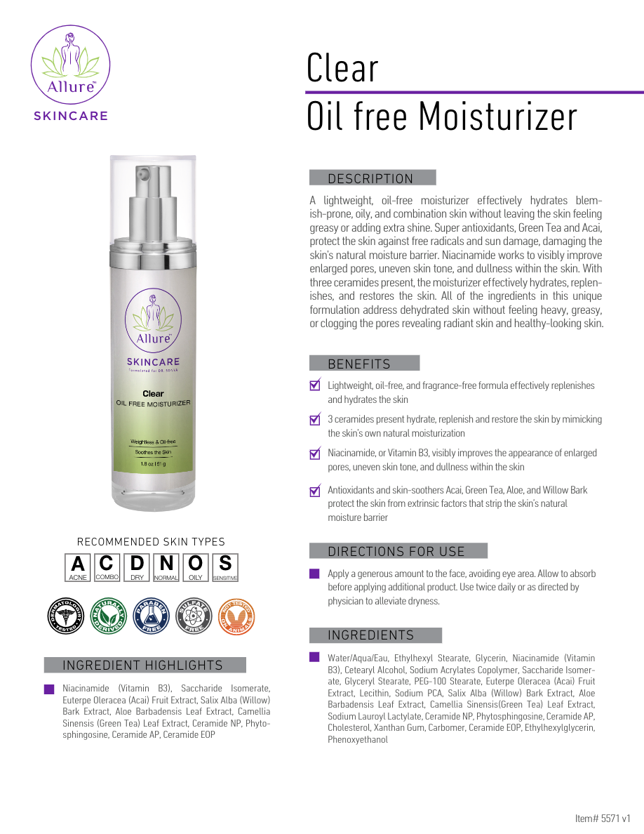 Clear Oil Free Moisturizer